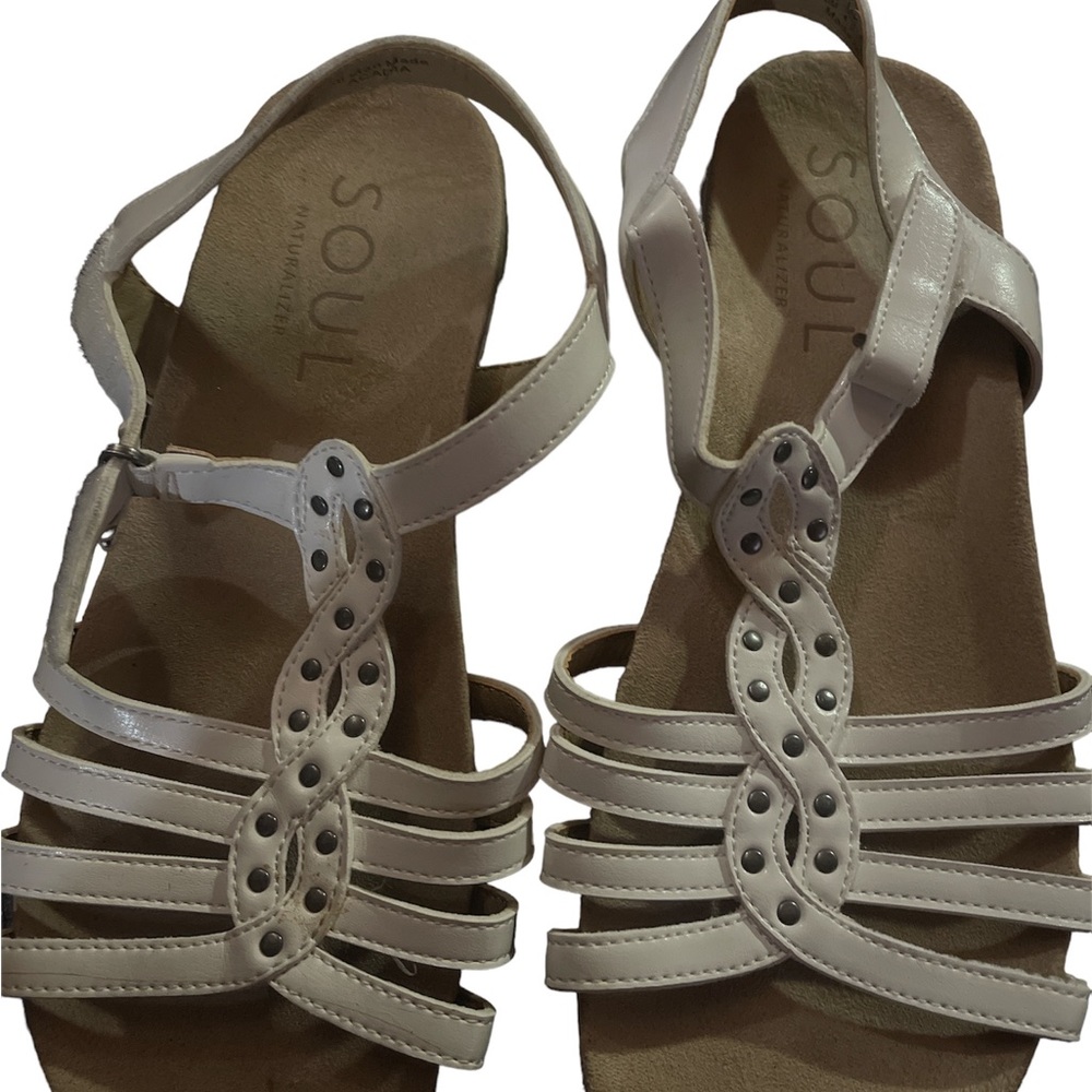 Soul sandals in white size 6.5